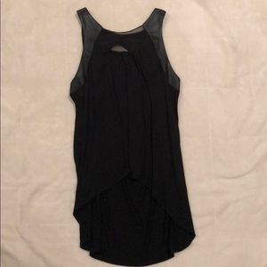 BCBGMaxAzria Leather Strap Blouse